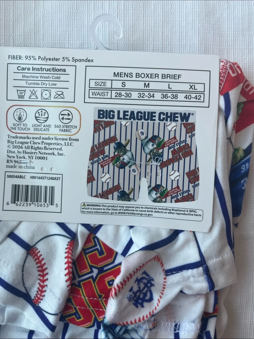 2-Big League Men’s Boxer Briefs &Fruit  Of The Loom Socks 2-Pair